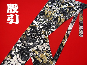 義若オリジナル激安セール柄股引き 風神雷神